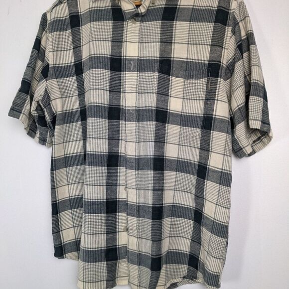 Woolrich men's Short sleeve shirt plaid size m - Picture 5 of 5
